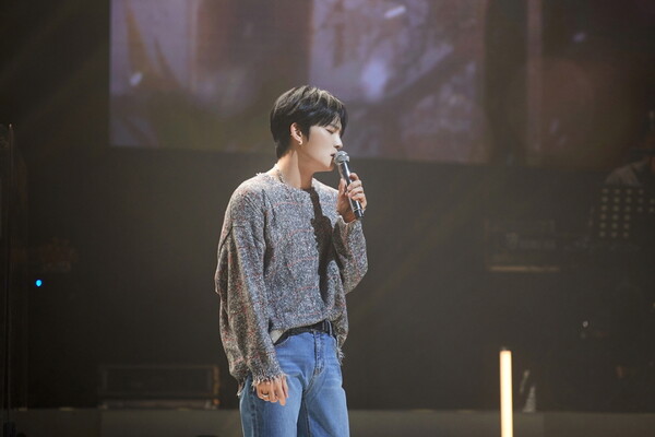▲ 김재중이 23일 열린 '2022 제이파티'에서 노래를 부르고 있다. 제공|씨제스엔터테인먼트