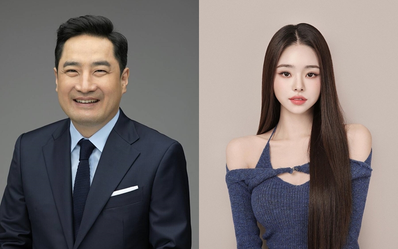 ▲ 강용석 변호사(왼쪽)와 송지아. 출처| 강용석 블로그, 송지아 인스타그램