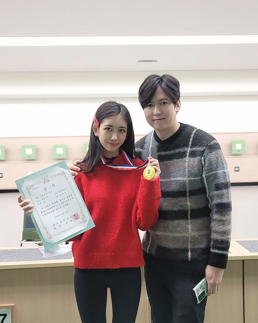 ▲ 박민하(왼쪽)와 아버지 박찬민. 출처| 박민하 인스타그램