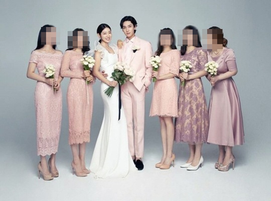 박신혜♥최태준, 절친들과 찍은 웨딩화보…2세도 함께 찍혀 기쁨 2배