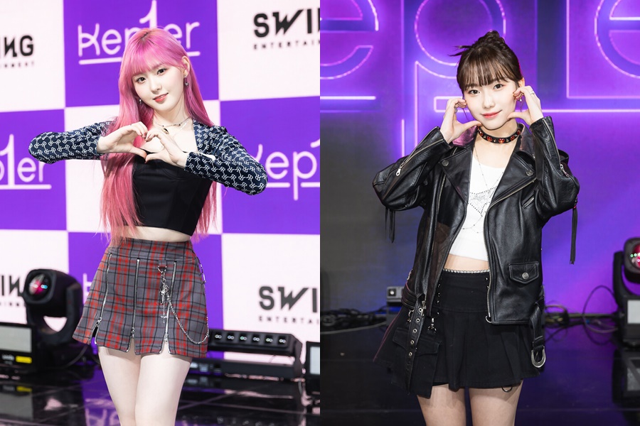 ▲ 케플러 김채현(왼쪽), 서영은. 제공| 웨이크원, 스윙엔터테인먼트
