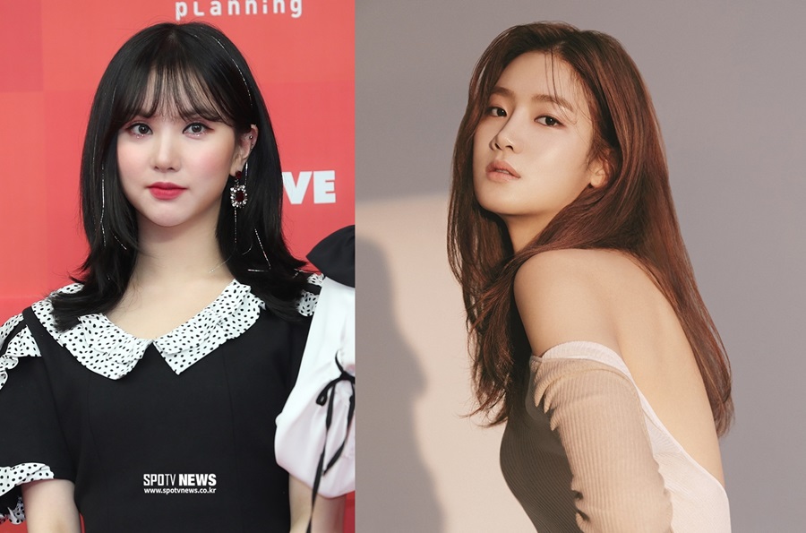 ▲ 비비지 은하(왼쪽), 박주현.  ⓒ곽혜미 기자, 935엔터테인먼트
