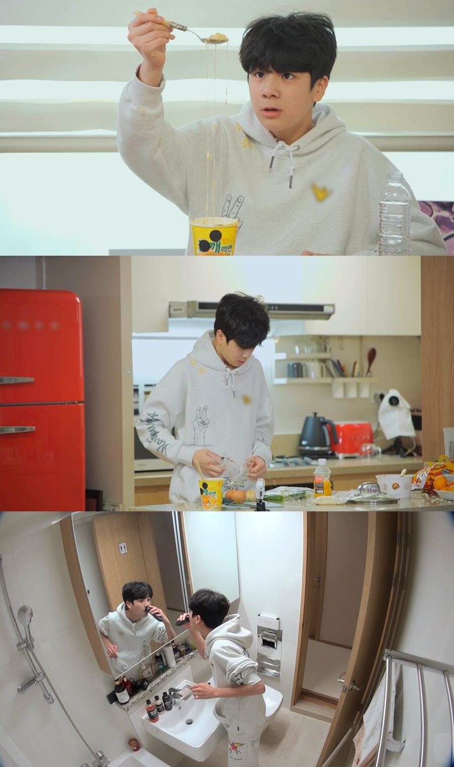 '트롯 프린스' 정동원, 아침식사 컵라면·면도 후 등교 일상 "중2병 같아"('자본주의학교')