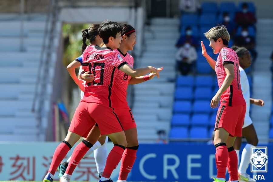 ▲ 대한민국 여자 대표팀이 아시안컵 결승에 올랐다. ⓒ대한축구협회