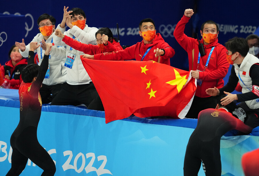 ▲ 중국 쇼트트랙 선수단. ⓒ연합뉴스/REUTERS
