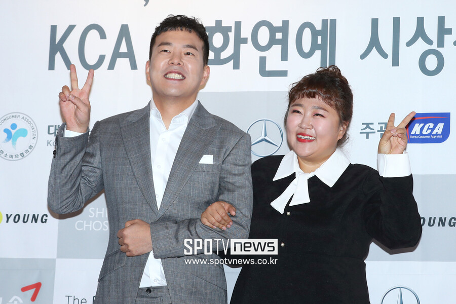 ▲ 김민기(왼쪽) 홍윤화 부부. ⓒ곽혜미 기자