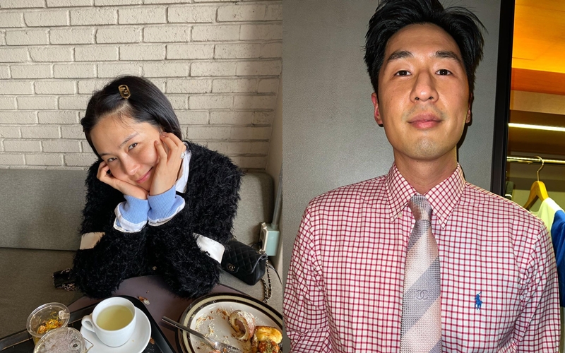 ▲ 김나영(왼쪽)과 마이큐. 출처| 김나영, 마이큐 인스타그램
