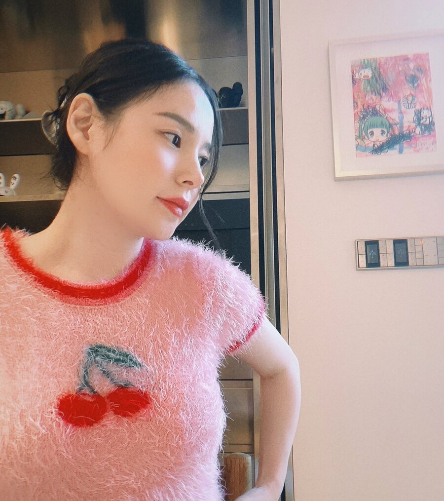 태양, ♥민효린 아들 낳고 더 예뻐 죽겠나봐…임신 사진에 '하트 뿅뿅'