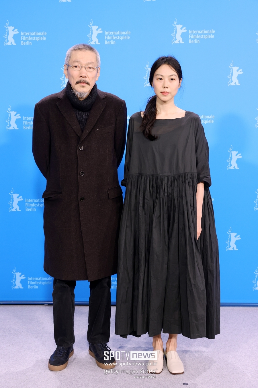 ▲ 제72 베를린국제영화제에 동반 참석한 김민희(오른쪽) 홍상수 감독. ⓒ게티이미지