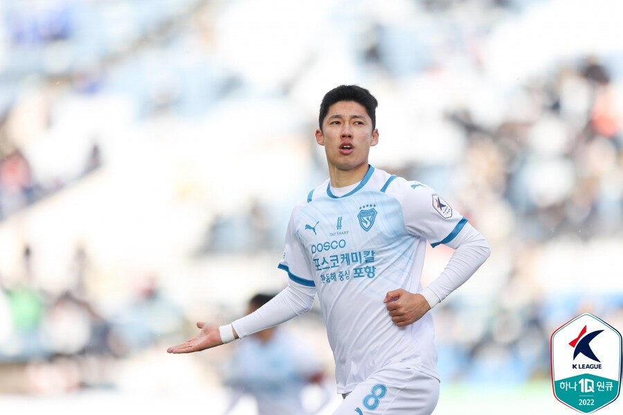 ▲ 허용준(포항)이 2골을 터뜨리며 주인공이 됐다. ⓒ한국프로축구연맹