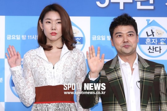 ▲ 전현무(왼쪽) 한혜진. ⓒ곽혜미 기자 