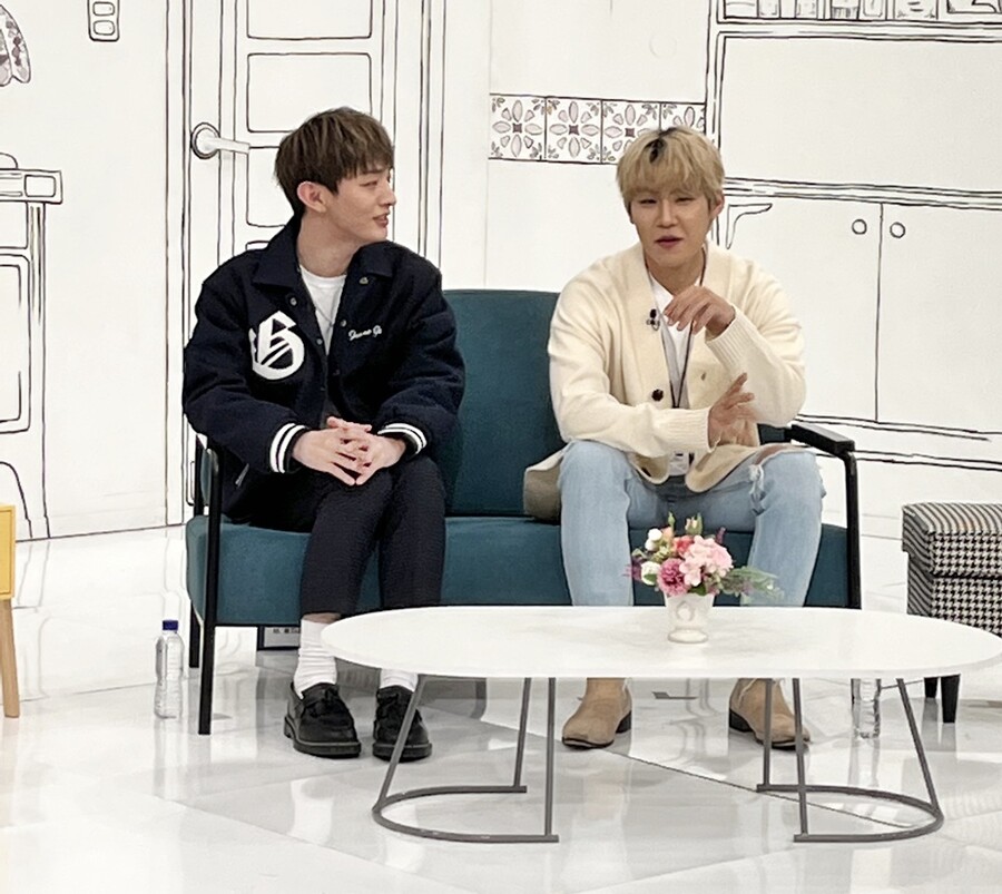 ▲ 윤지성(왼쪽), 박우진. 제공| U+아이돌라이브