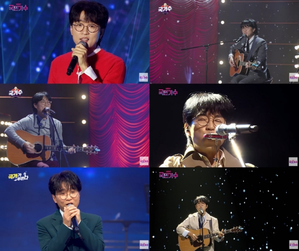 ▲ 박창근이 '내일은 국민가수'와 '국가가 부른다' 등에서 부른 영상 누적 조회수가 2500만을 돌파했다. 유튜브 '내일은 국민가수 공식계정' 화면 캡처