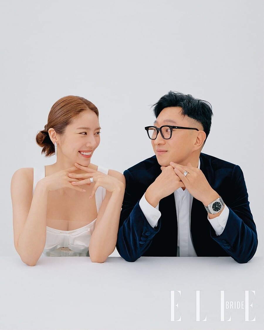 ▲ 손담비(왼쪽), 이규혁. 출처| 엘르코리아 인스타그램