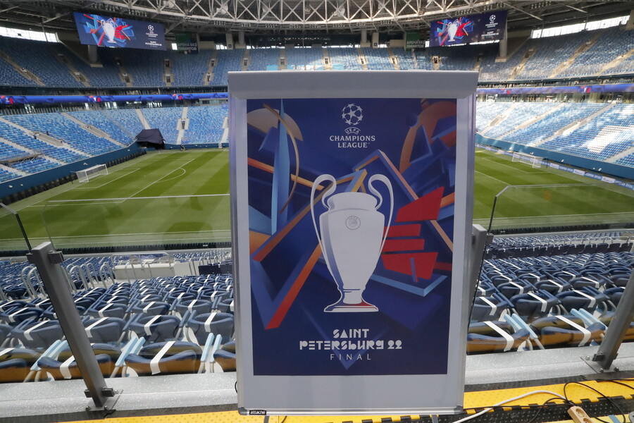 ▲ 2021-22시즌 유럽축구연맹(UEFA) 챔피언스리그(UCL) 결승전이 치러질 예정이었던 크레톱스키 스타디움. 러시아의 우크라이나 침공으로 장소가 변경됐다. ⓒ연합뉴스/EPA