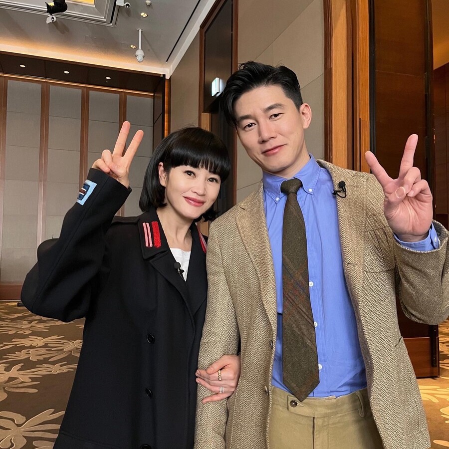 ▲ 김혜수(왼쪽) 김무열. 출처|김혜수 인스타그램