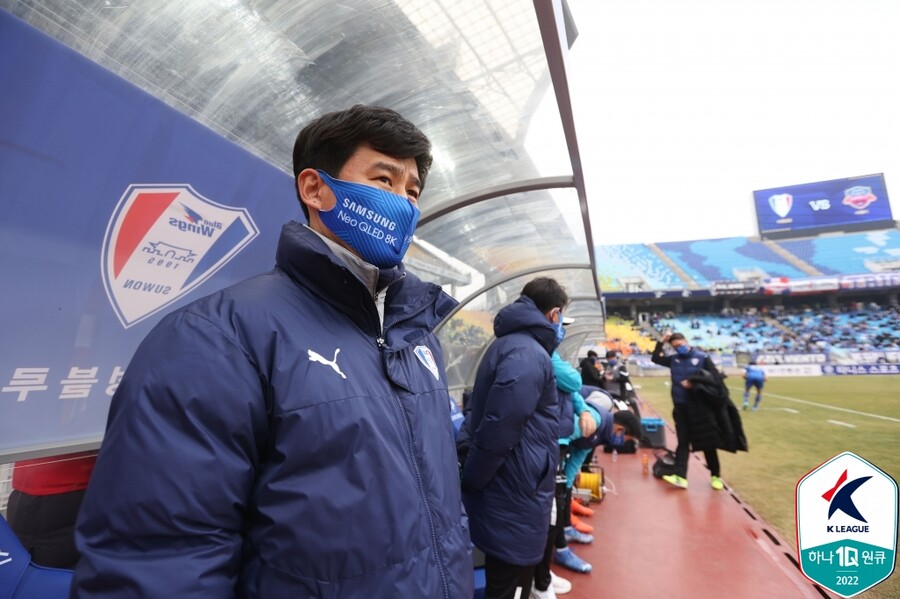 ▲ 수원삼성의 박건하 감독 ⓒ한국프로축구연맹