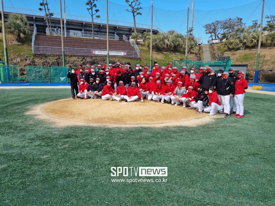 ▲ 제주 전지훈련을 성공적으로 마무리한 SSG ⓒ김태우 기자