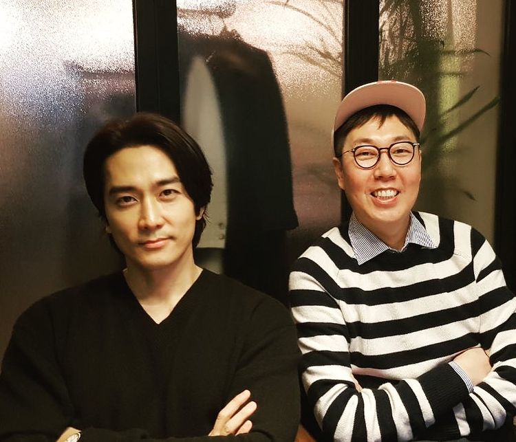 ▲ 송승헌(왼쪽)과 김영철. 출처| 김영철 인스타그램