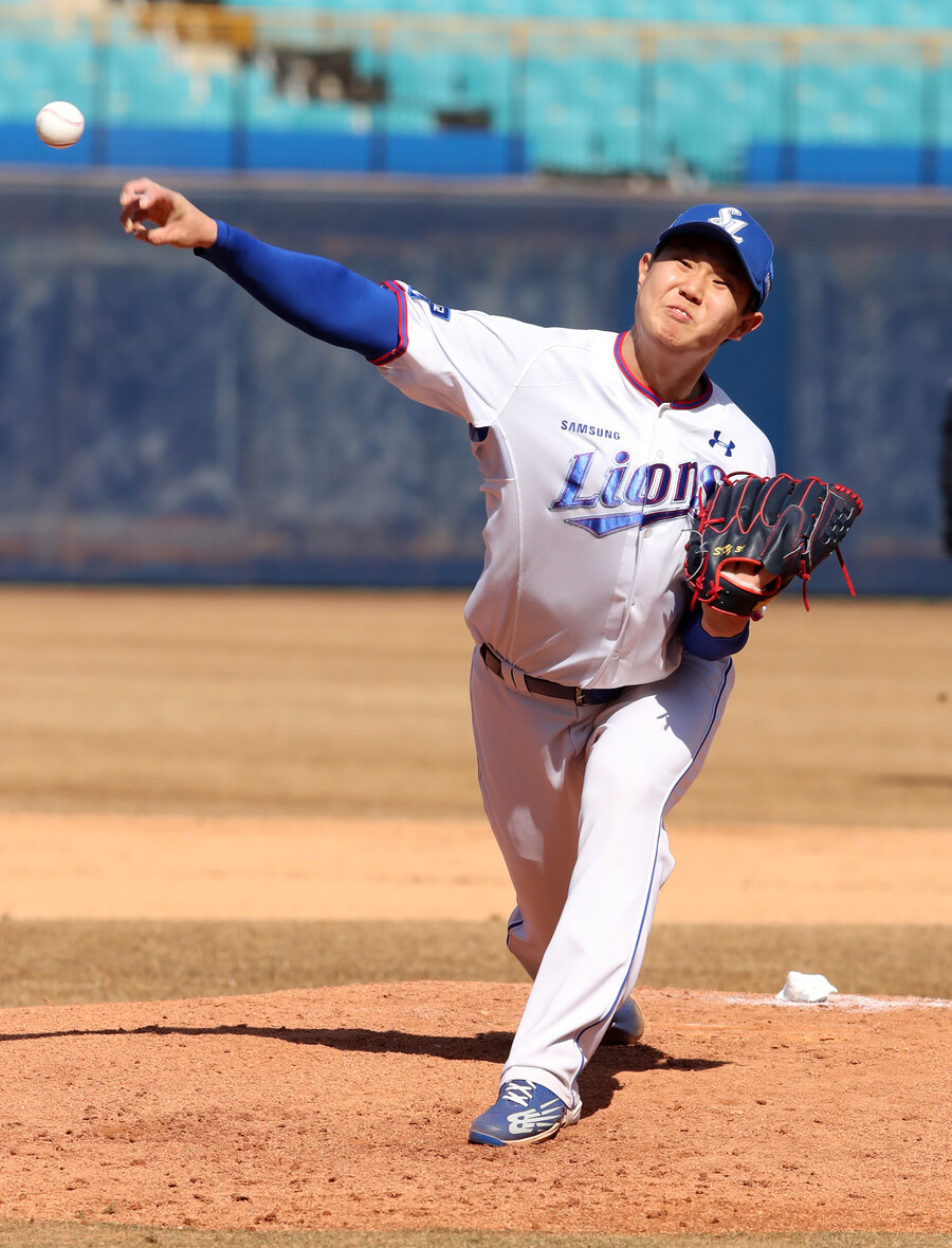 '이학주 트레이드 상대→5선발 후보' 최하늘, 무실점 호투로 기대감↑