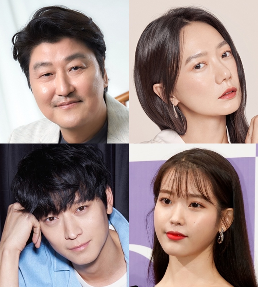 ▲ 왼쪽 위부터 송강호, 배두나, 강동원, 아이유. 제공|CJ엔터테인먼트 YG엔터테인먼트 조르지오아르마니뷰티, 스포티비뉴스DB