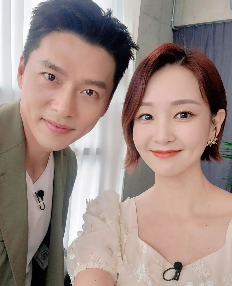 ▲ 현빈(왼쪽), 오정연. 출처| 오정연 인스타그램