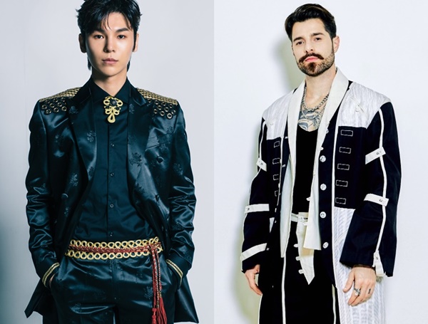 ▲ '강강술래'를 합작한 김준수와 DJ 알록. 제공|어트랙트엠, 알록뮤직