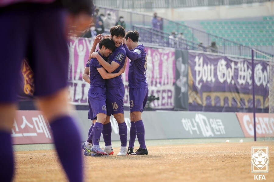 ▲ FC안양이 이재용의 결승골로 시흥시민축구단을 꺾고 FA컵 3라운드에 진출했다.  ⓒ대한축구협회