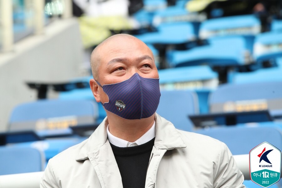 ▲ 김태완 김천 상무 감독. ⓒ한국프로축구연맹