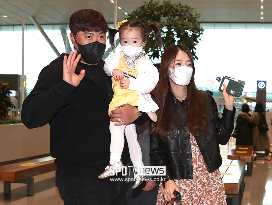 ▲ 류현진 배지현 아나운서 ⓒ곽혜미 기자
