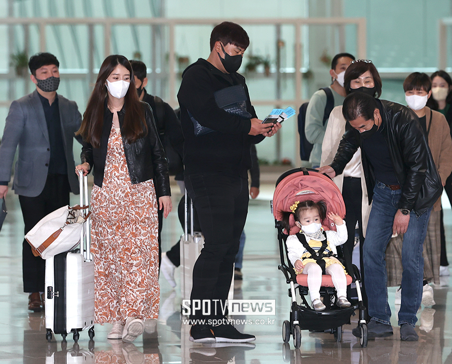 ▲ 류현진 배지현 아나운서 ⓒ곽혜미 기자