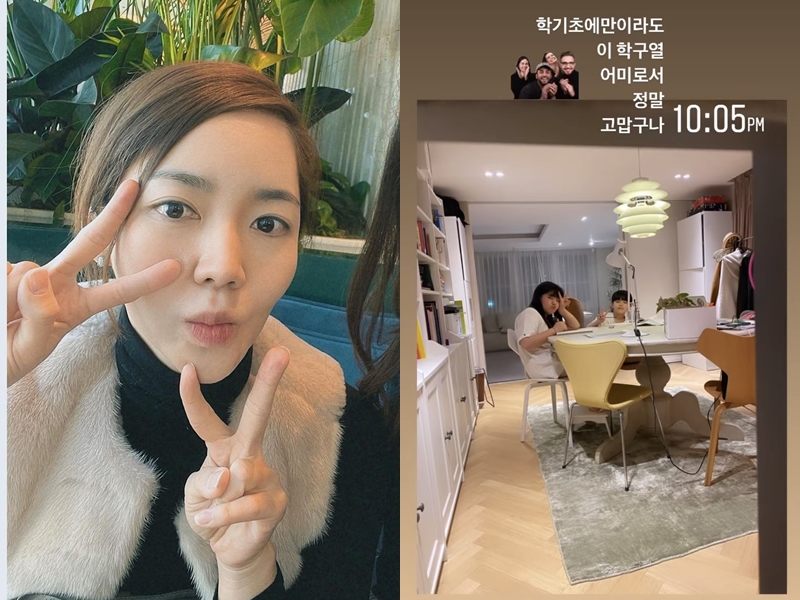 '이범수♥이윤진' 소다남매, 엄마 닮아 학구열 불타네…밤 10시까지 '열공'
