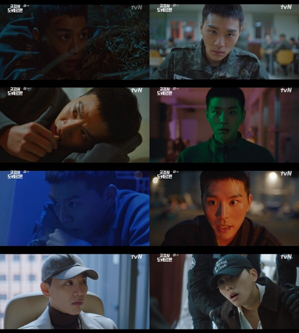 '군검사 도베르만' 김우석의 '흙·땀·눈물', 몸 사리지 않는 열연