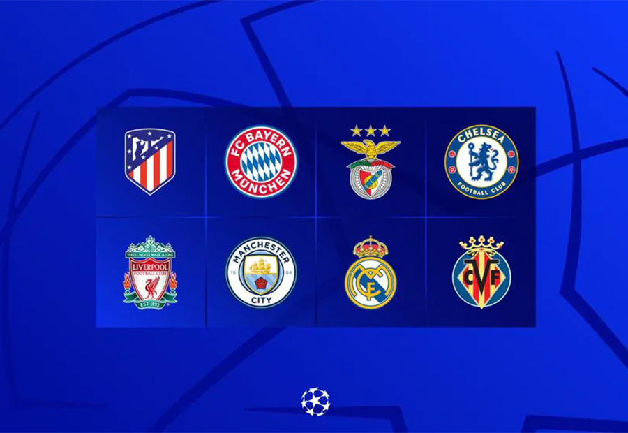 ▲ 2021-22시즌 UEFA 챔피언스리그 8강 진출 팀이 결정됐다 ⓒUEFA