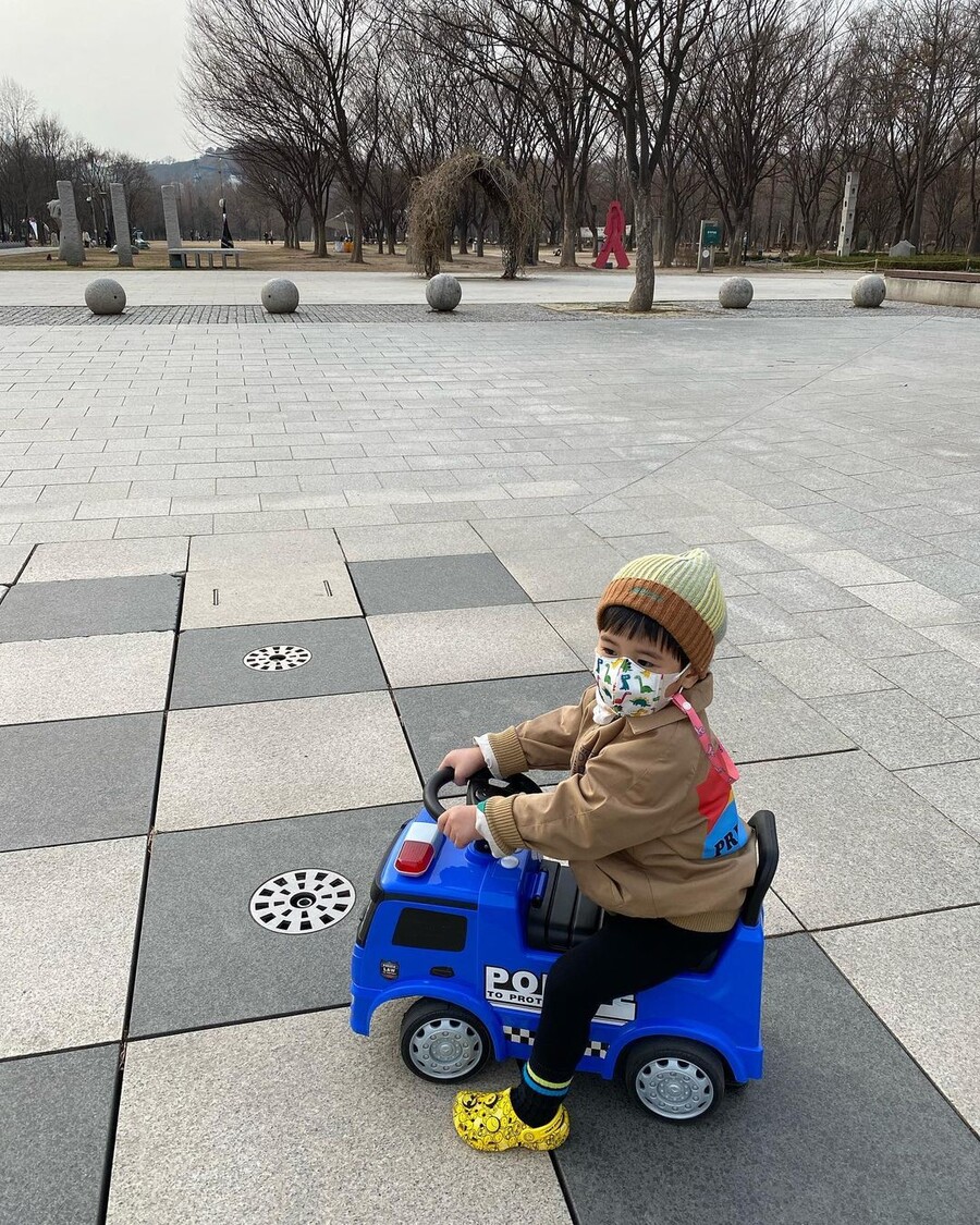 ▲ 장신영 아들 정우. 출처ㅣ장신영 인스타그램