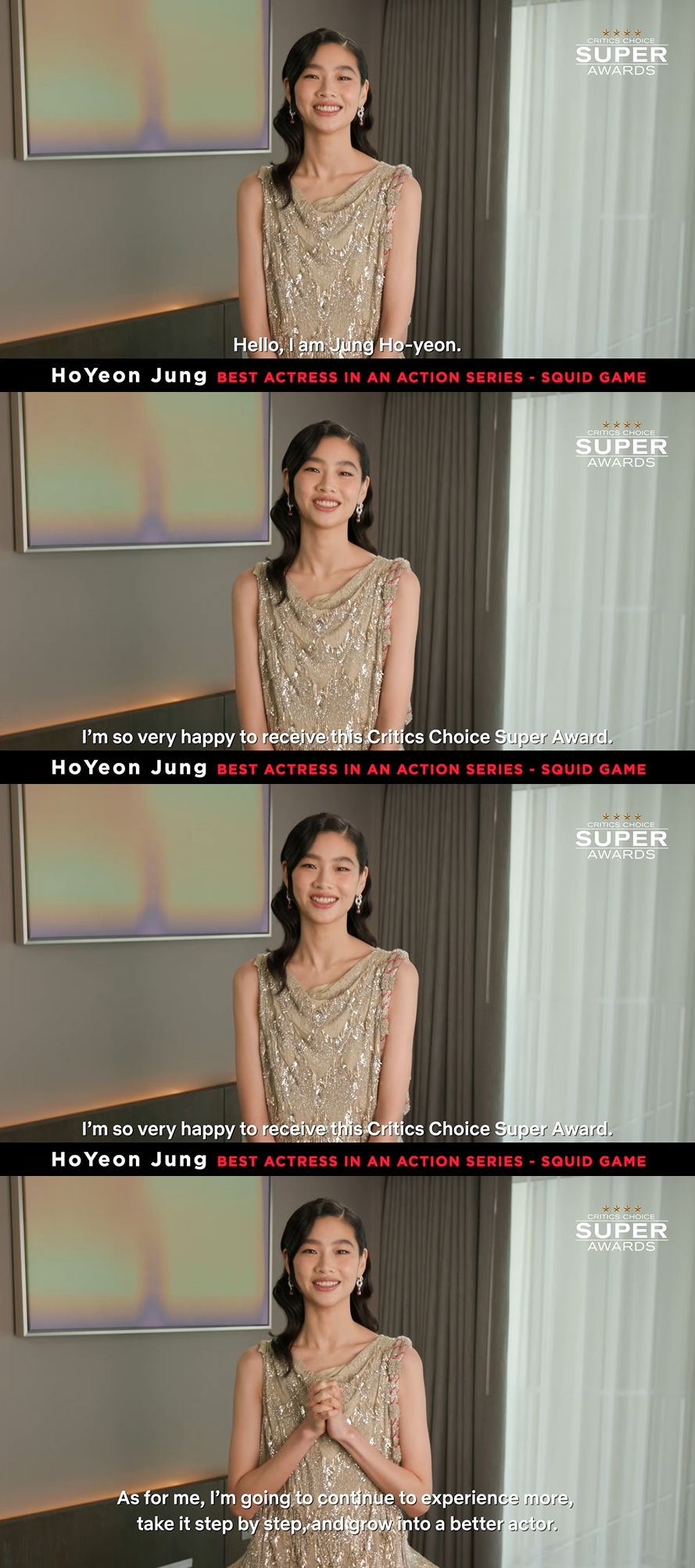 정호연, 크리틱스초이스 슈퍼어워즈 액션시리즈 女연기상 '글로벌 대세'