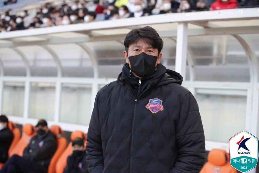 ▲ 김도균 수원FC 감독. ⓒ한국프로축구연맹