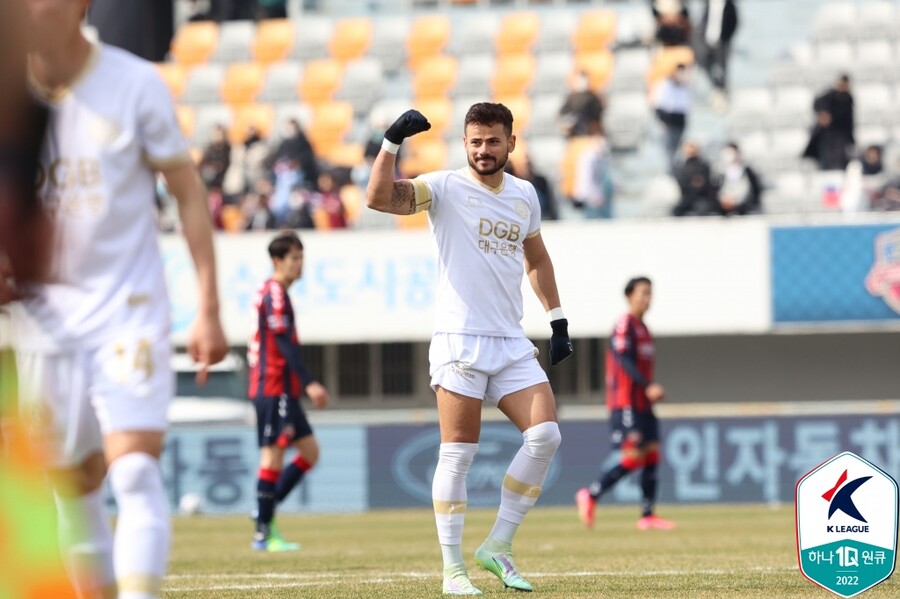 ▲ 대구FC 공격을 이끈 '에이스' 세징야. ⓒ프로축구연맹