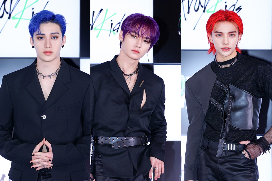 ▲ 스트레이 키즈 방찬, 리노, 현진(왼쪽부터). 제공| JYP엔터테인먼트