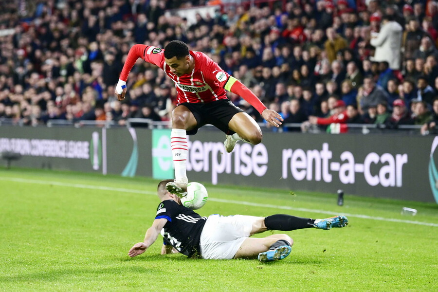 ▲ 토트넘 홋스퍼 영입 대상으로 떠오른 PSV 에인트호벤 공격수 코디 가포. ⓒ연합뉴스/AFP