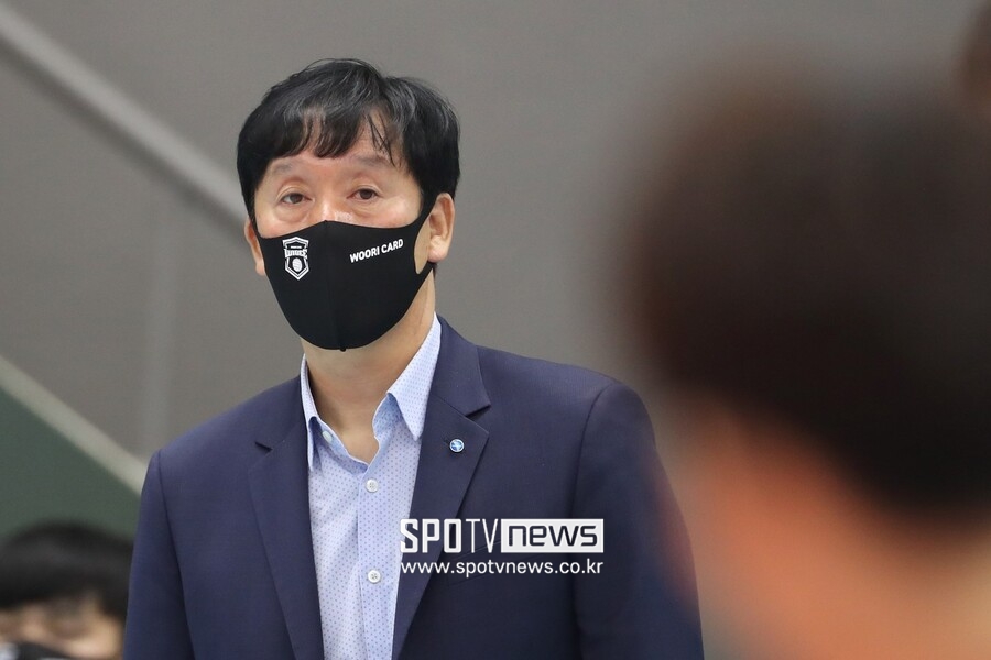 ▲ 우리카드 신영철 감독. ⓒ곽혜미 기자