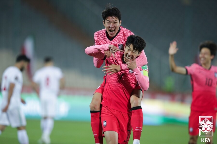 ▲ 손흥민은 지난해 10월 이란 원정에서 골을 넣으며 1-1 무승부를 이끌었다. ⓒ대한축구협회