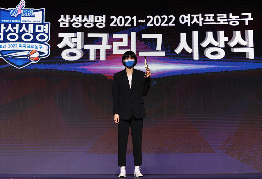 ▲ 신인선수상을 수상상 이해란 ⓒ연합뉴스