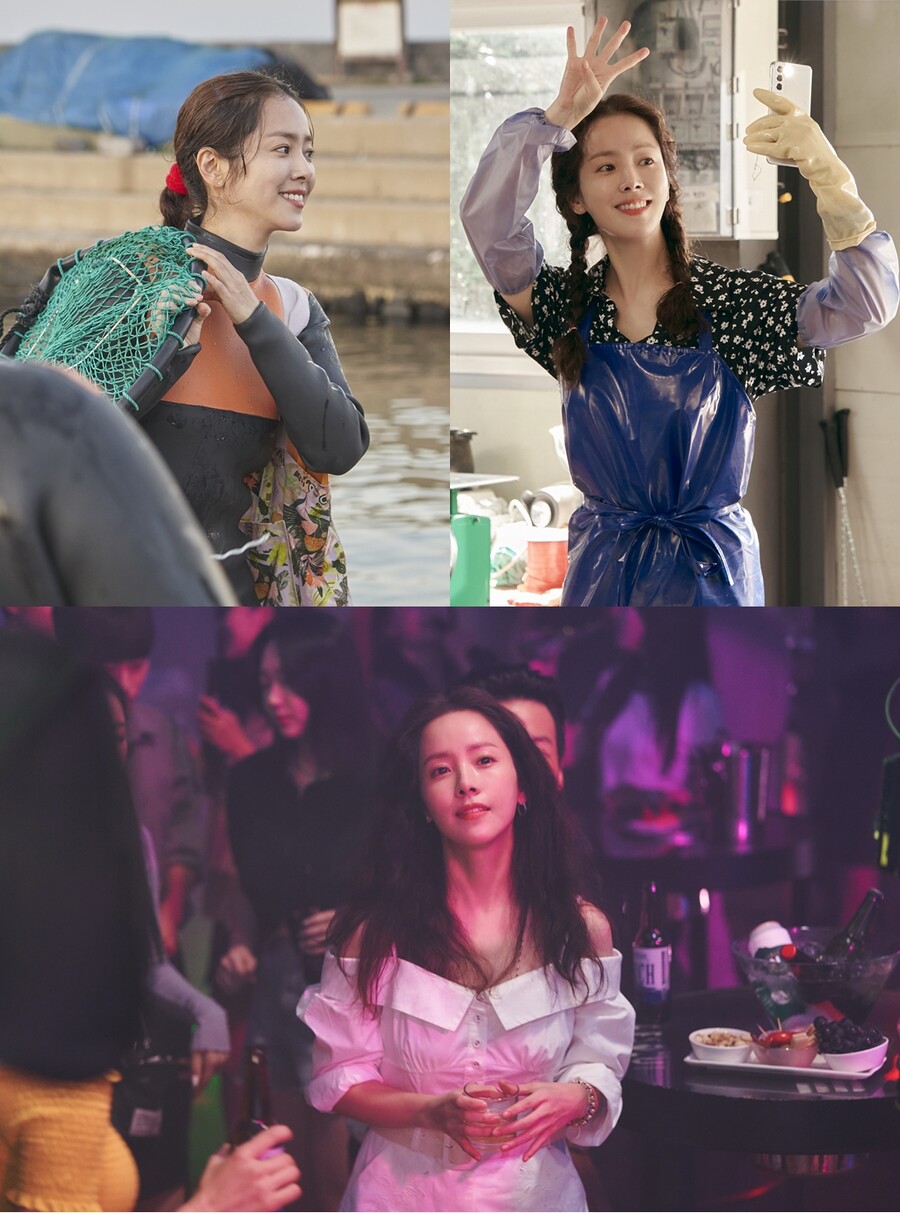 한지민, 첫 스틸 공개…비밀 품은 제주 해녀 변신 ('우리들의 블루스')