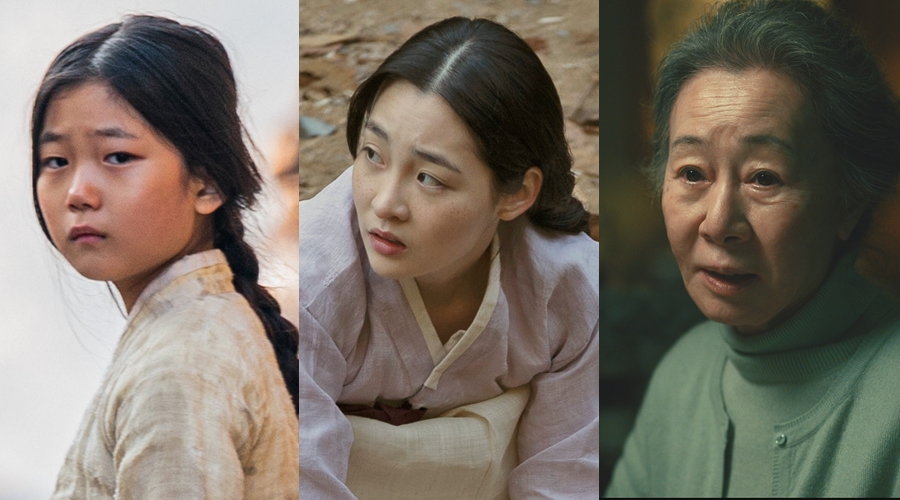 ▲ 왼쪽부터 '파친코'의 전유나, 김민하, 윤여정. 제공|애플TV+