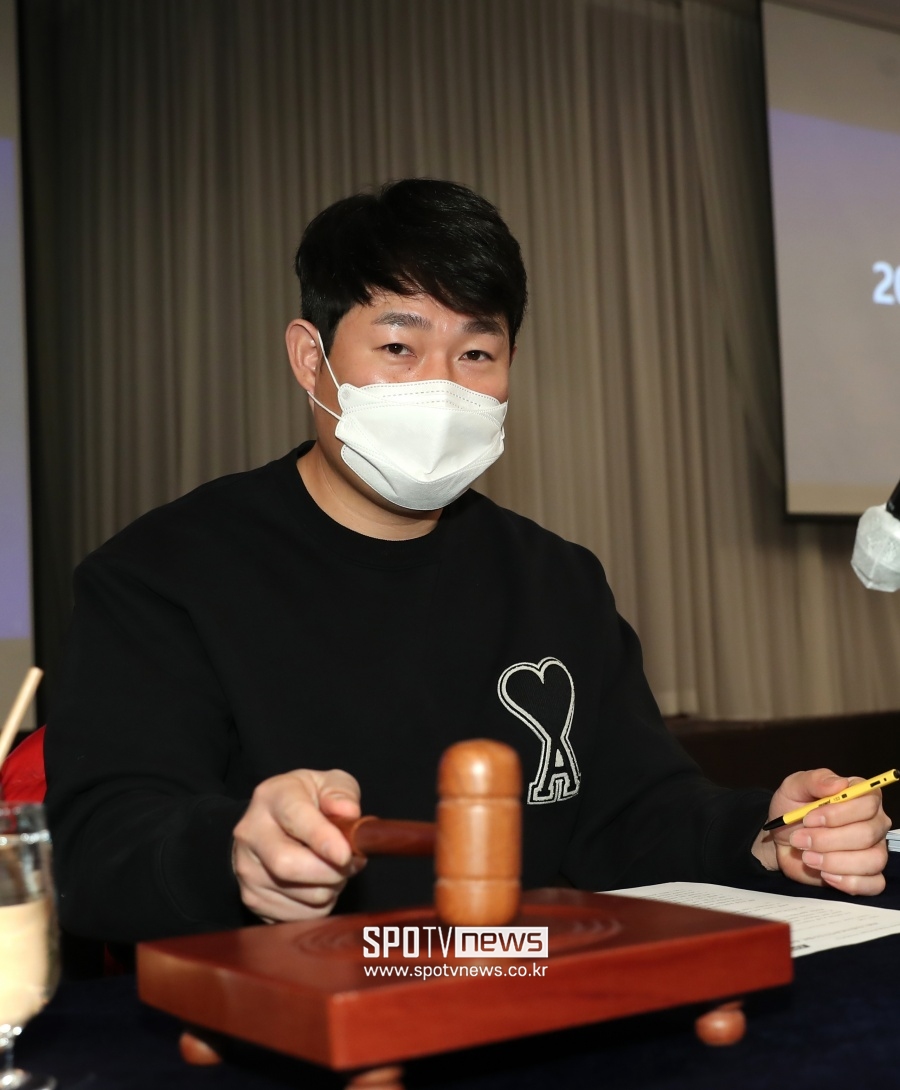 ▲ 선수협 회장 양의지. ⓒ 스포티비뉴스 DB