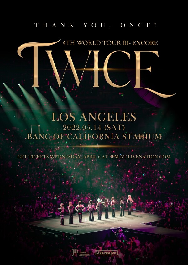 ▲ 트와이스 LA 앙코르 콘서트 포스터. 제공|JYP엔터테인먼트