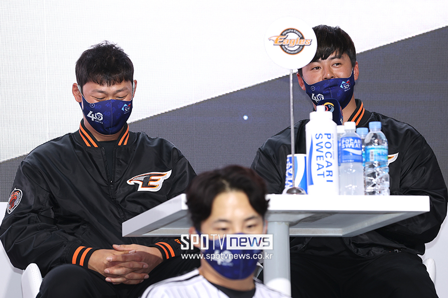 ▲ 하주석 노시환 ⓒ곽혜미 기자