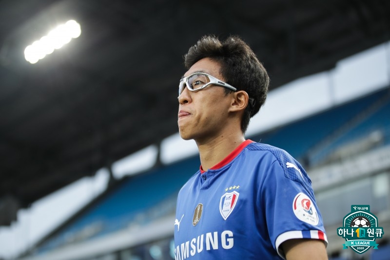 ▲ 조성진은 2019시즌부터 고글을 착용했다. ⓒ한국프로축구연맹