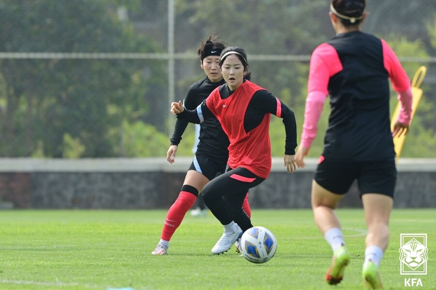 ▲ 여자 축구대표팀 미드필더 이민아. ⓒ대한축구협회